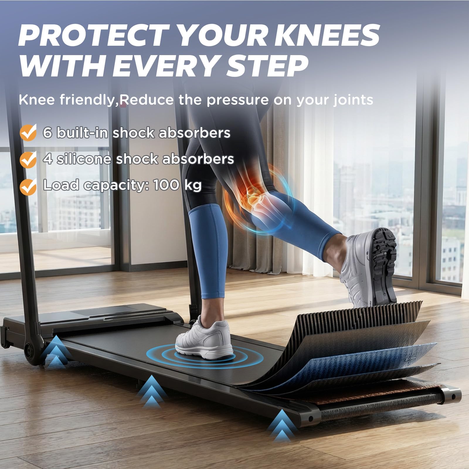 Drgymlee 3 w 1 Walking Pad z nachyleniem 7%, składana bieżnia pod biurko do domu i biura, bieżnia 1–12 km/h z regulowanym uchwytem i zdejmowanym stolikiem roboczym, cichy silnik 2.5HP