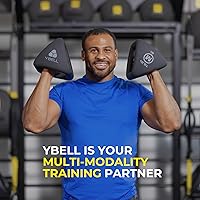 Vista 2 de TRX YBell Neo Series 3 en 1 - Equipo de entrenamiento de pesas rusas, mancuernas y barra de empuje Superficie recubierta de neopreno de grado