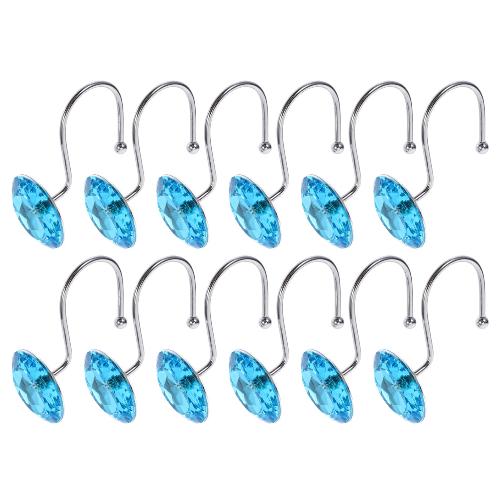 HAPINARY 12pcs Shower Curtain Hook Retro Curtain Hooks Shower Curtain Rod Hooks Curtain Hangers Bathroom Hook Hooks for Bathroom Curtains Curtain Hooks for Drapes Hooks for Shower Curtain