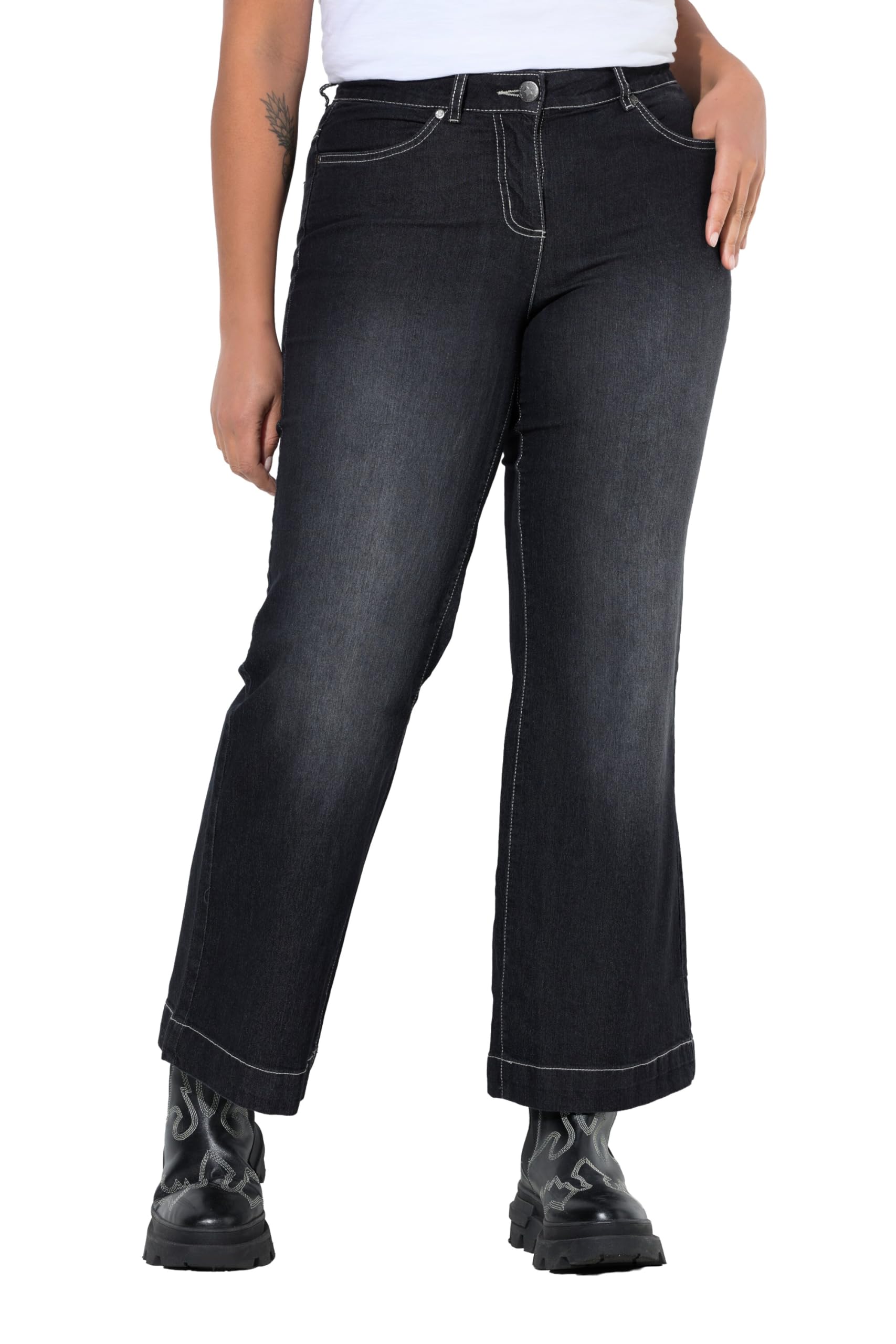 Angel of Style Damen große Größen Übergrößen Plus Size Jeans Nora, weit und gerade, Stretchkomfort, 4-Pocket 831926