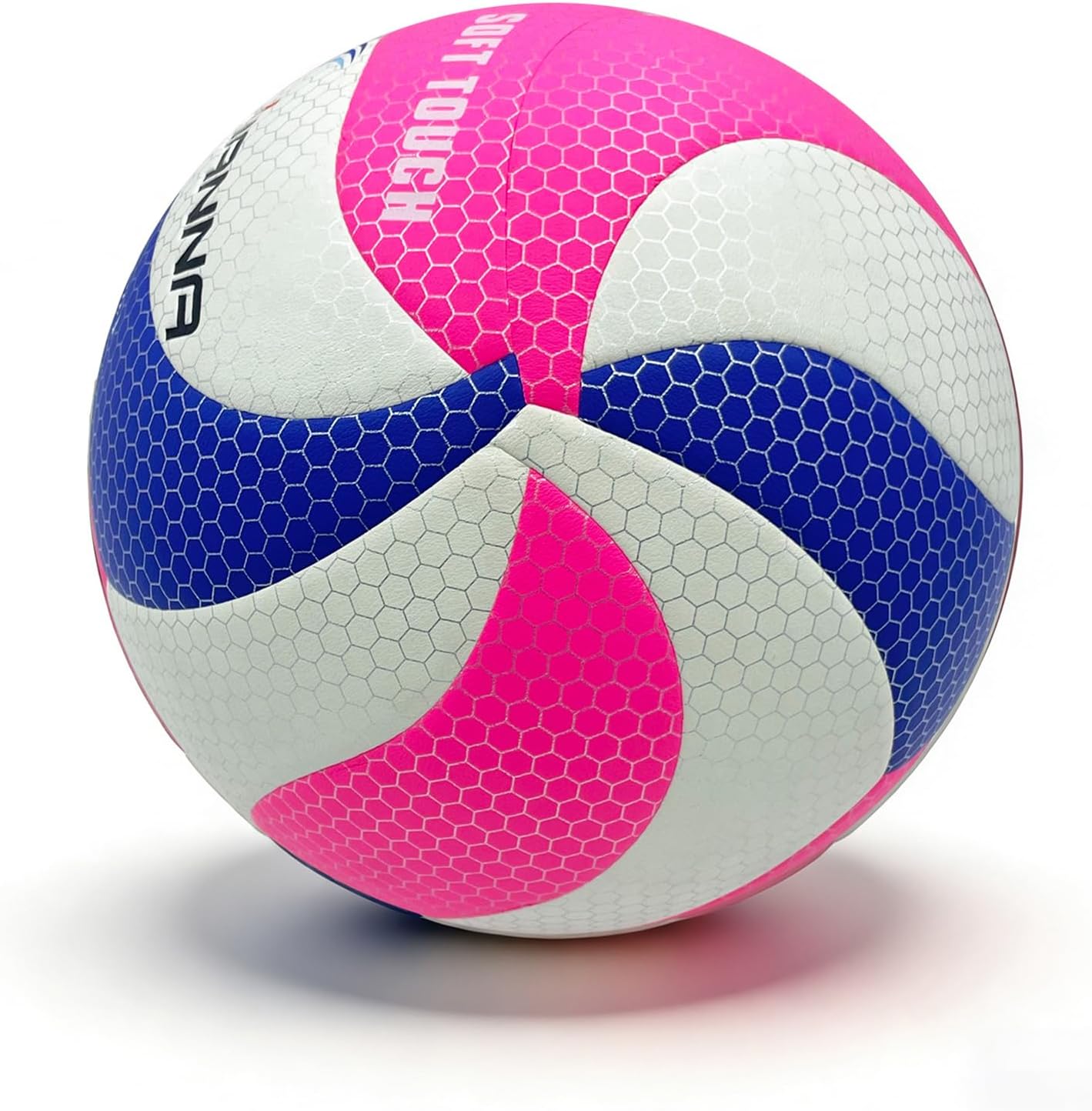 JIANNA Soft Touch Volleyball, Size 5, Soft PU Material with Rubber Inner Liner, Includes Pump and Net