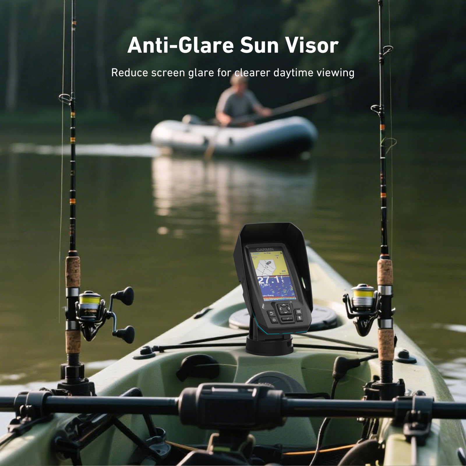 Holicfun Visiera parasole per Garmin Striker Plus 4 e Vivid 4cv Fish Finder