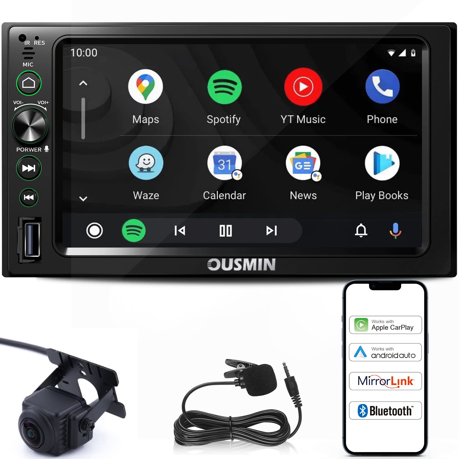 Buy Wireless Carplay Double Din Bluetooth WiFi Car Stereo with Carplay