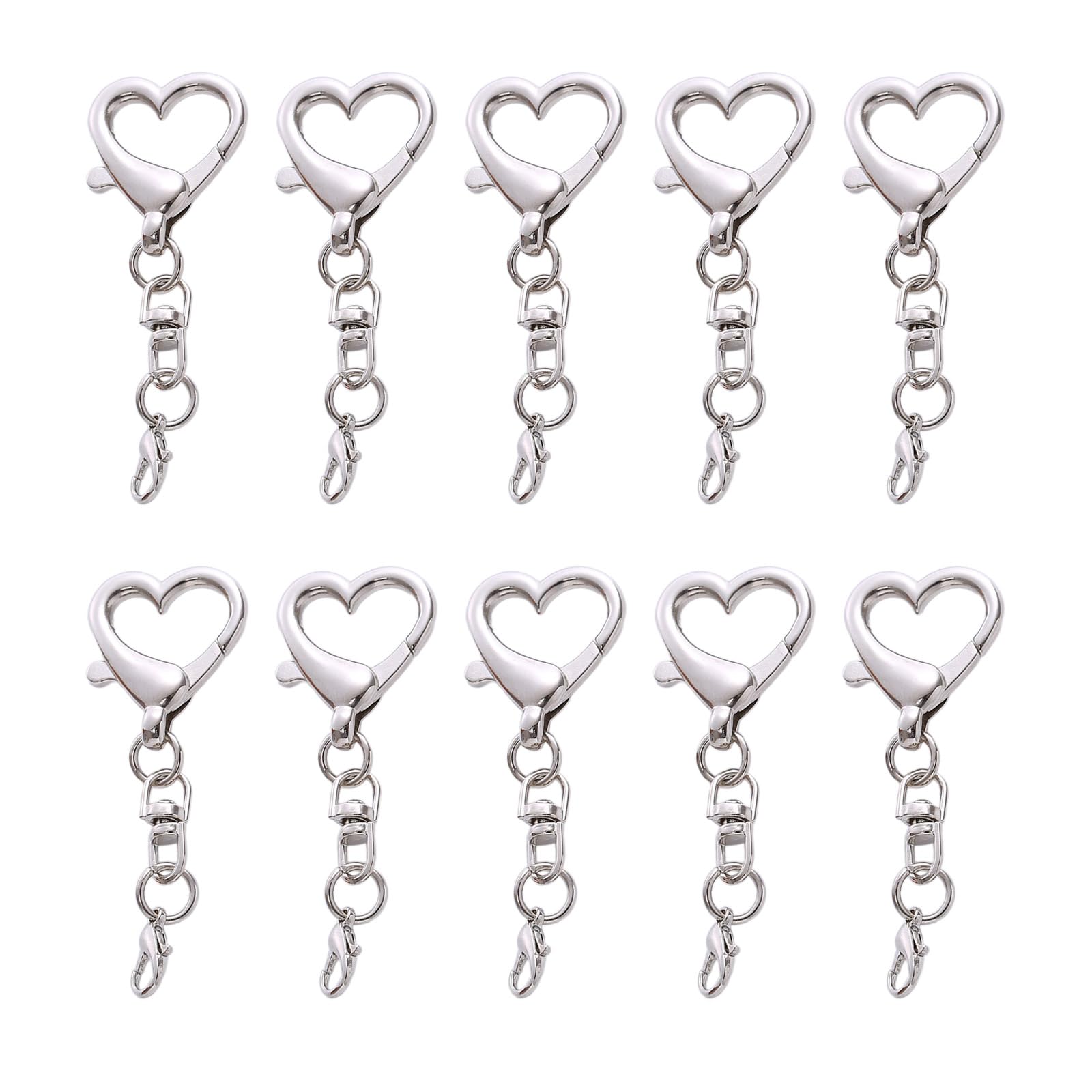 Vynetra Portable Heart Shaped Keychain Pendant Bag Toy Pendant Connecting Charm For Keychains Ornaments And Decorations
