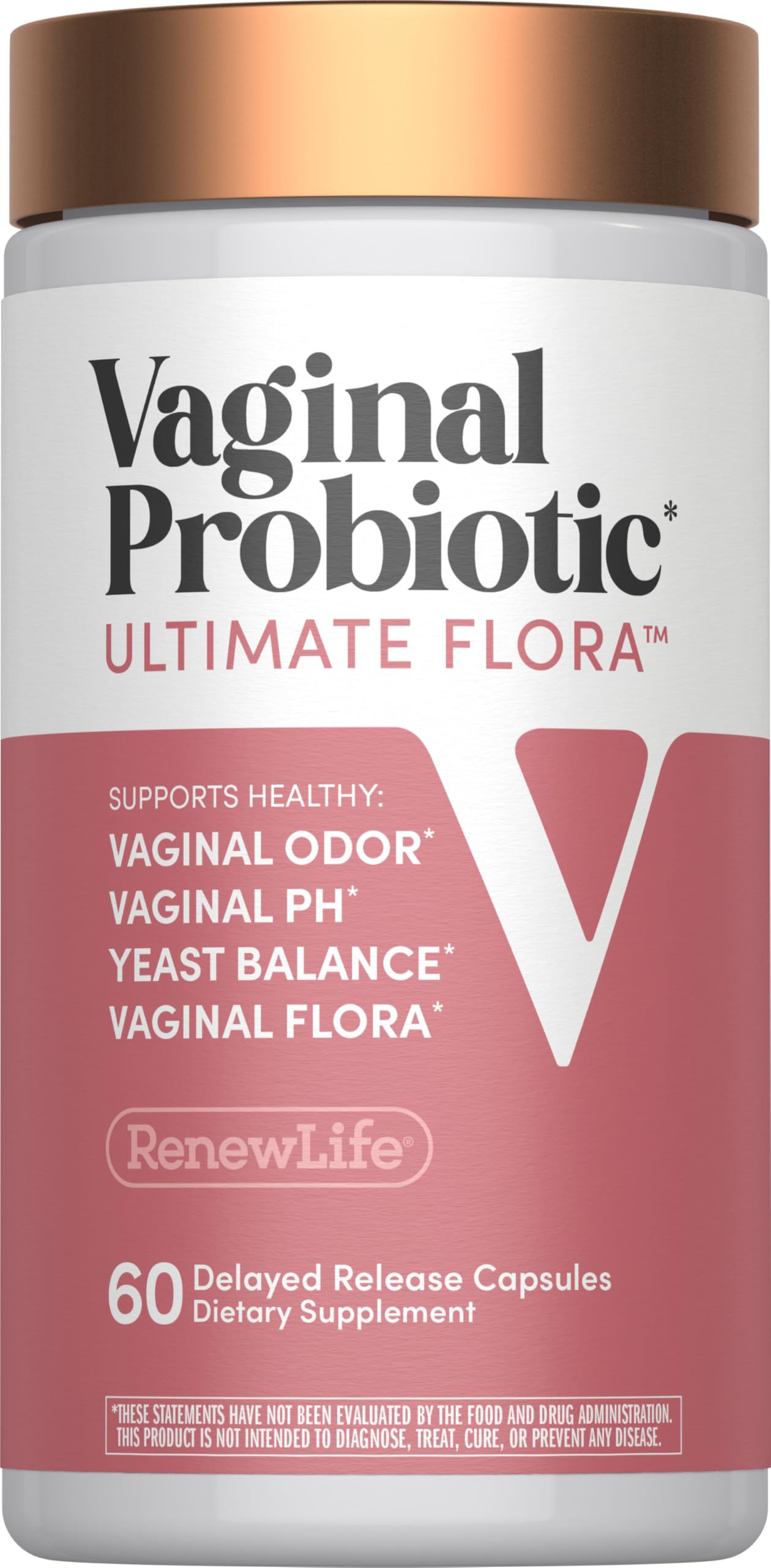 Renew Life Ultimate Flora Vaginal Probiotics for Women 6 Billion CFU 60 Count (Pack of 1)