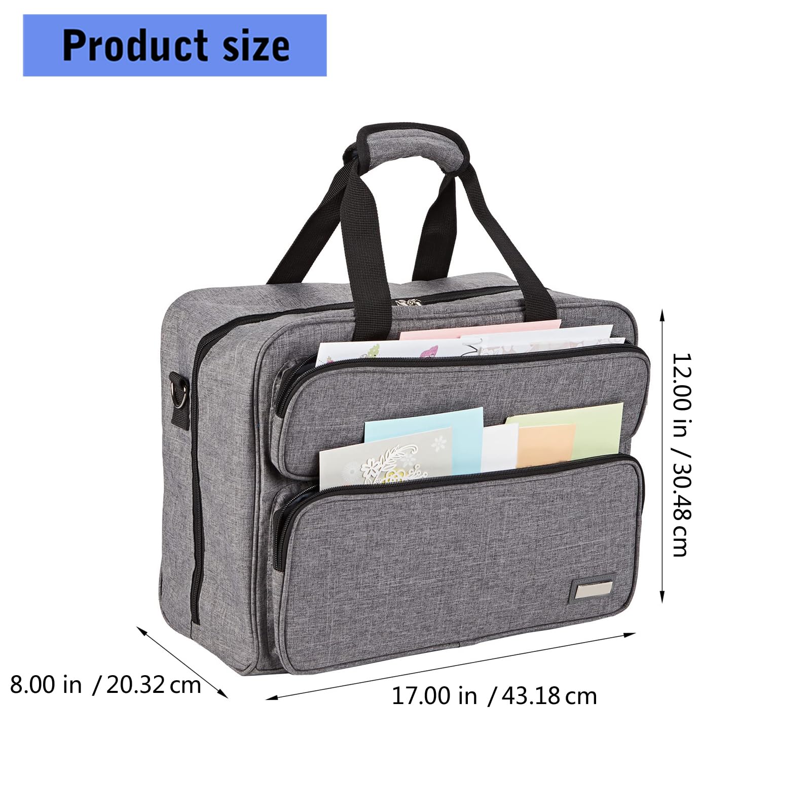 Borsa organizer per accessori da cucito densa con accesso superiore