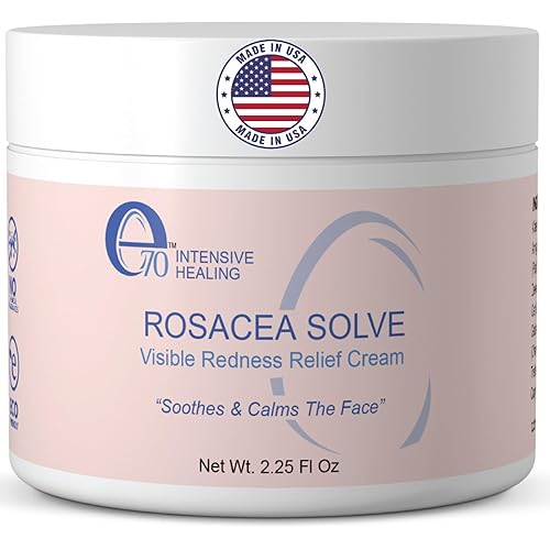 Rosacea Treatment for Face Skincare Cream for Women & Men (Pack of 1) - Gentle Moisturizer Redness Reducing Skin Care - with Aloe Vera & Hyaluronic Acid - Day-Night, Made in USA (2.25 fl. oz.)