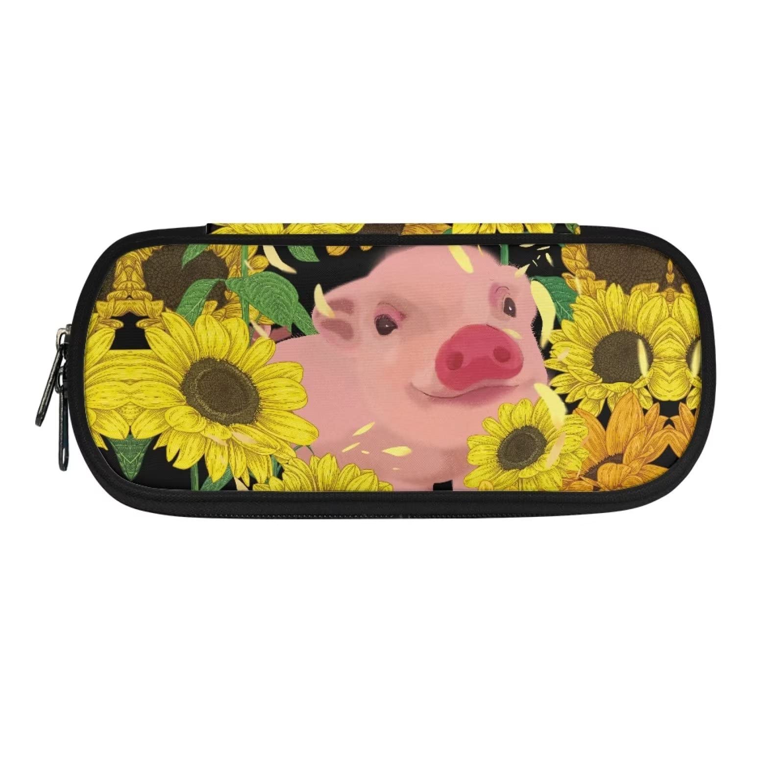 xixirimido Sunflower Pig Kids Pencil Case Bag for Boys Girls Pencil Holder Bag Durable Pouch — image 1
