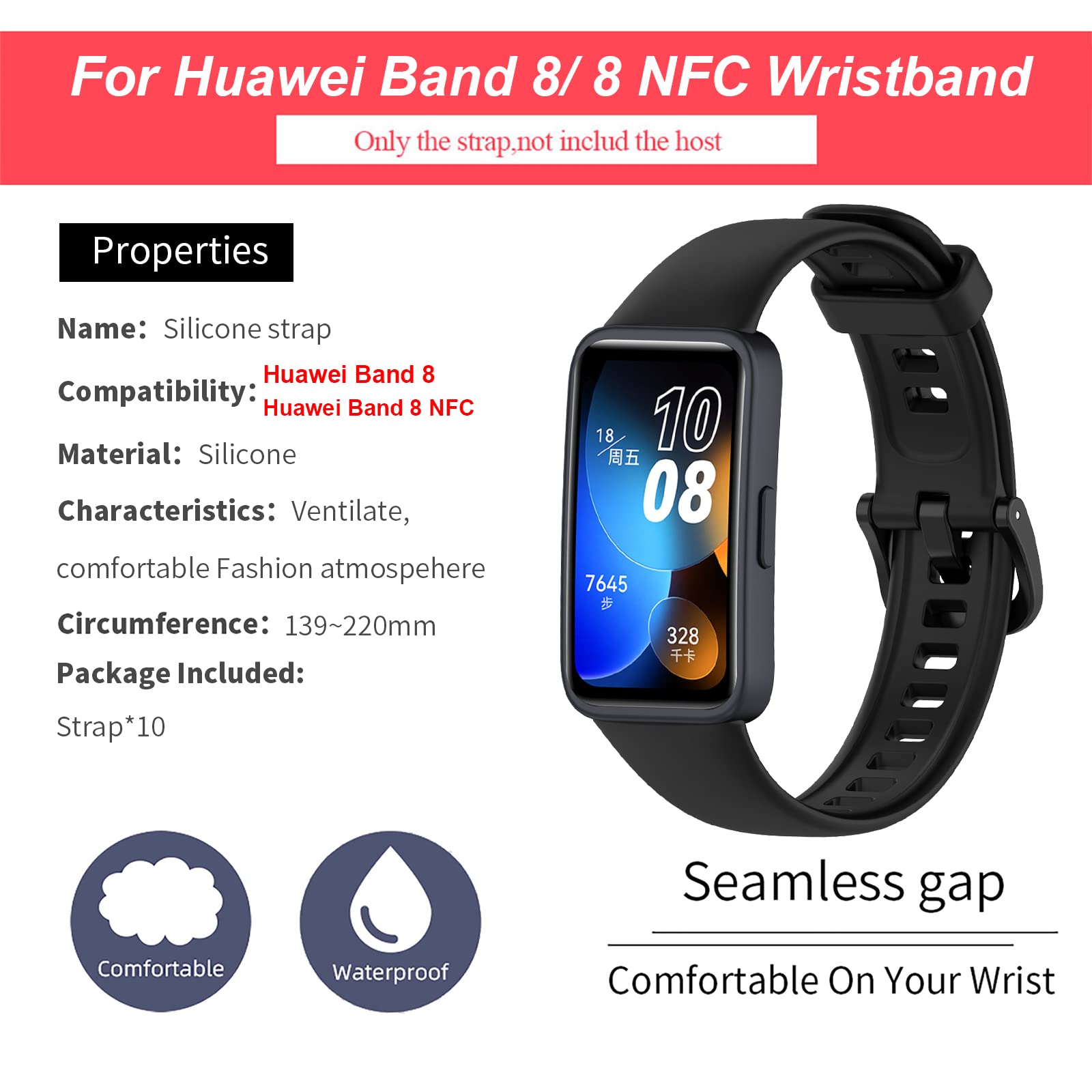 BDIG 6 pezzi Cinturino Compatibile con Huawei Watch Fit 4/Fit 4 Pro/Fit