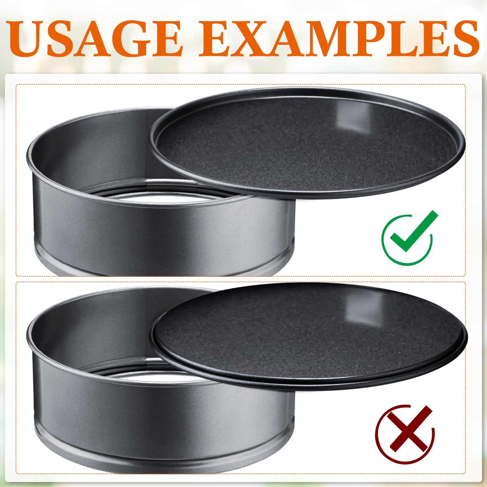 Sunnyray Juego de 16 mini moldes de resorte – Mini moldes para tartas de queso a prueba de fugas, molde redondo antiadherente de acero al carbono con parte inferior extraíble para hornear pasteles de