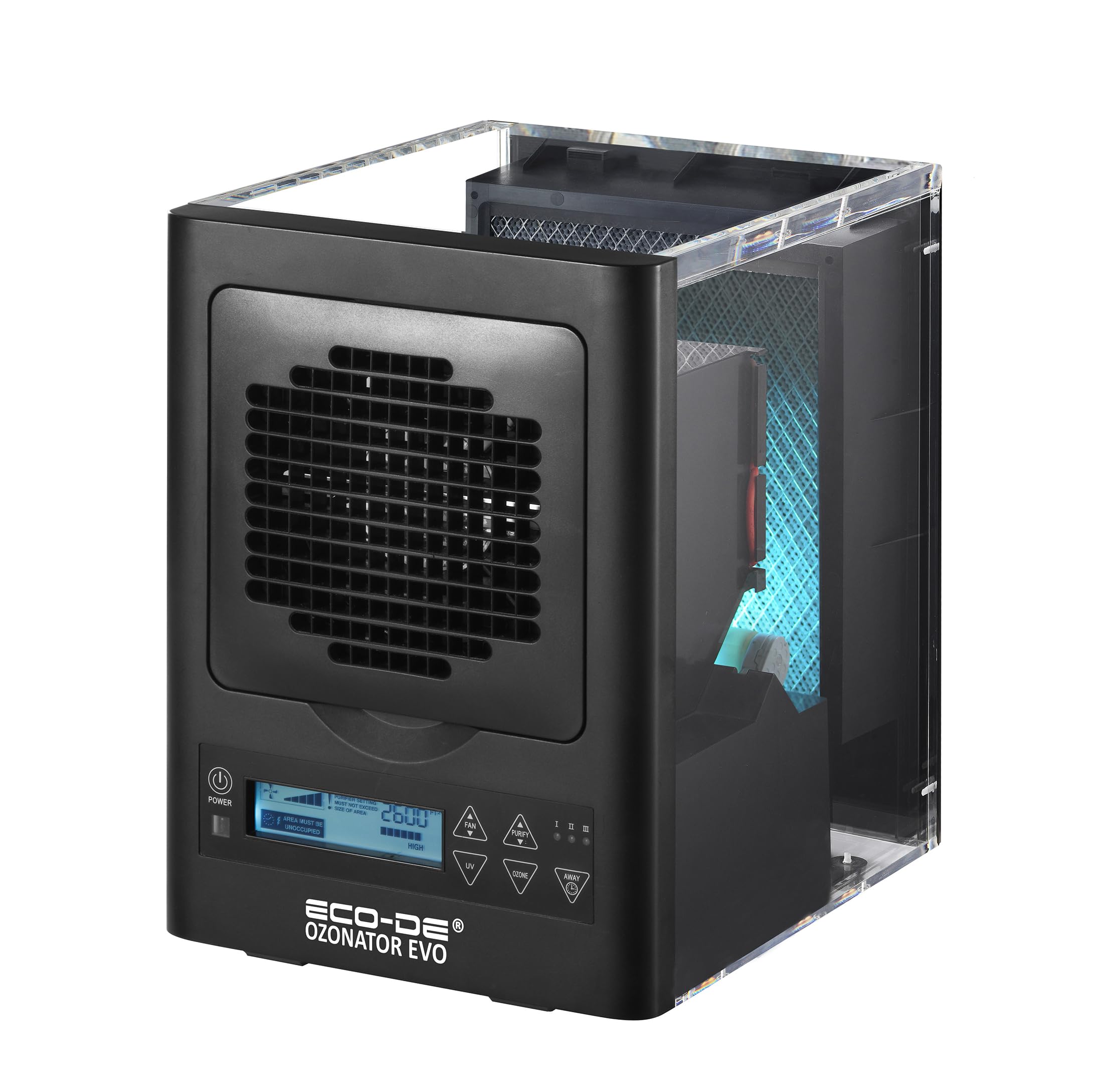 ECODE® Purificador de Aire con Ionizador y Sistema de 7 Filtros HEPA que Elimina Olores, Humo y Alérgenos Ideal para Oficinas y Clínicas