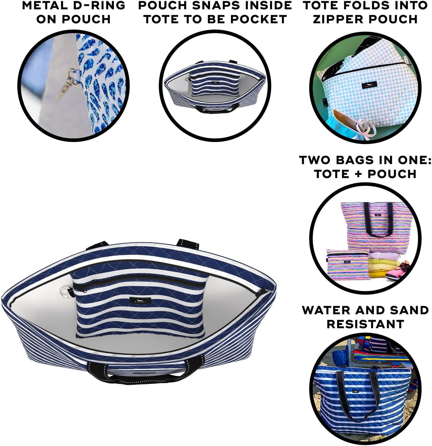 SCOUT Plus 1 Foldable Travel Bag, 2 Bags in 1, Tote Folds into Zipper Pouch - Image 4