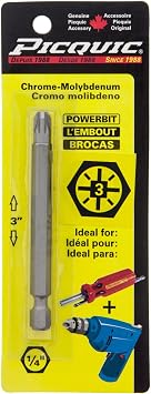 3 Powerbit Carded - #3 Pozidriv
