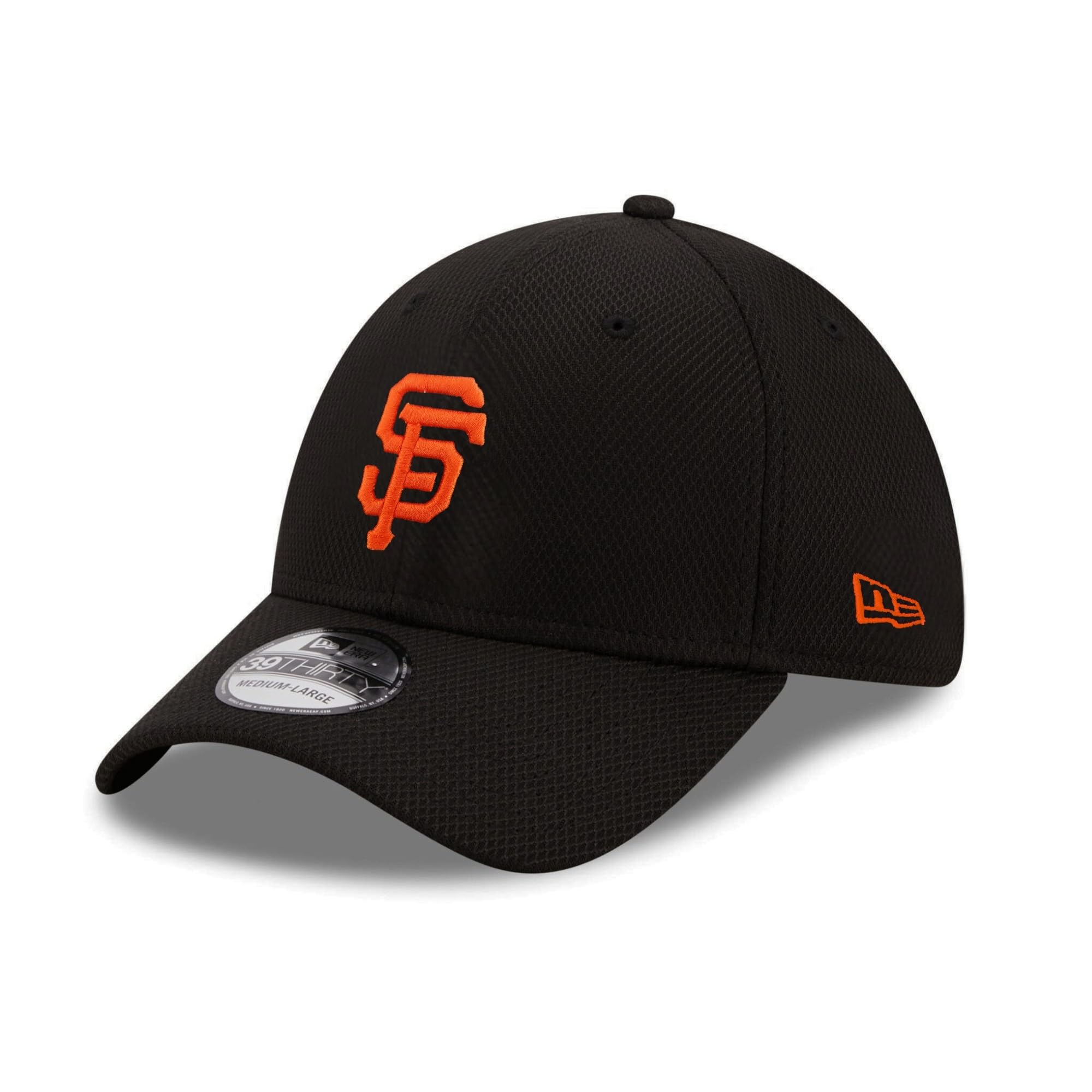 New Era Unisex San Francisco Giants #31485 San Francisco Giants Mlb Diamond Era Black Otc 39Thirty Stretch Cap