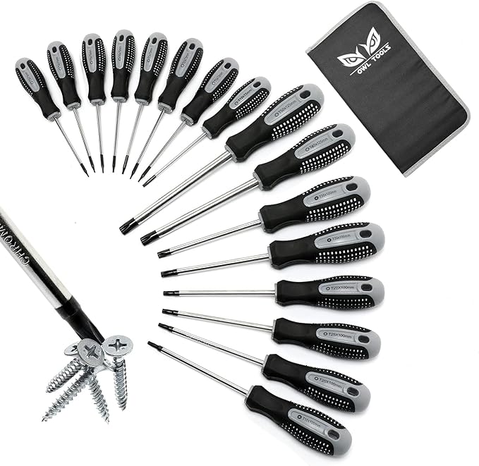 Torx Screwdriver Set of 16 Torx Bit Star Driver Precision