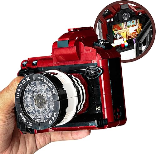 Juego de construcción de juguete para cámara DSLR, una idea de regalo creativa para cualquier ocasión, compatible con accesorios de decoración del