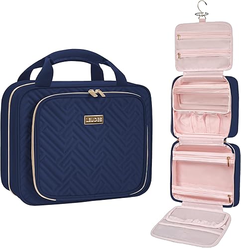 Leudes Neceser de viaje para mujeres que viajan, organizador de maquillaje colgante con bolsa de cosméticos extraíble aprobada por la TSA para disponible en Yaxa El Salvador