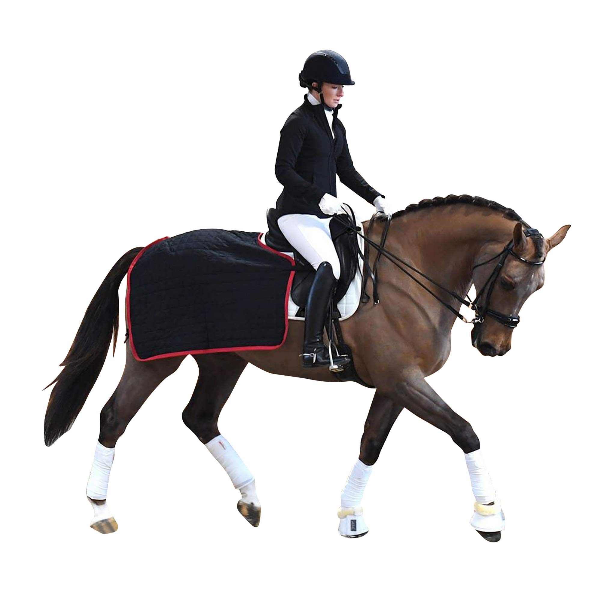 Protechmasta FIR Therapy Quarter Rug – 60g Insulated Fill, Temperature Regulation Saddle Sheet – Adjustable & Ceramic Infused, Fits Mono Flap & Regular Saddles – Ideal for Winter Riding COB