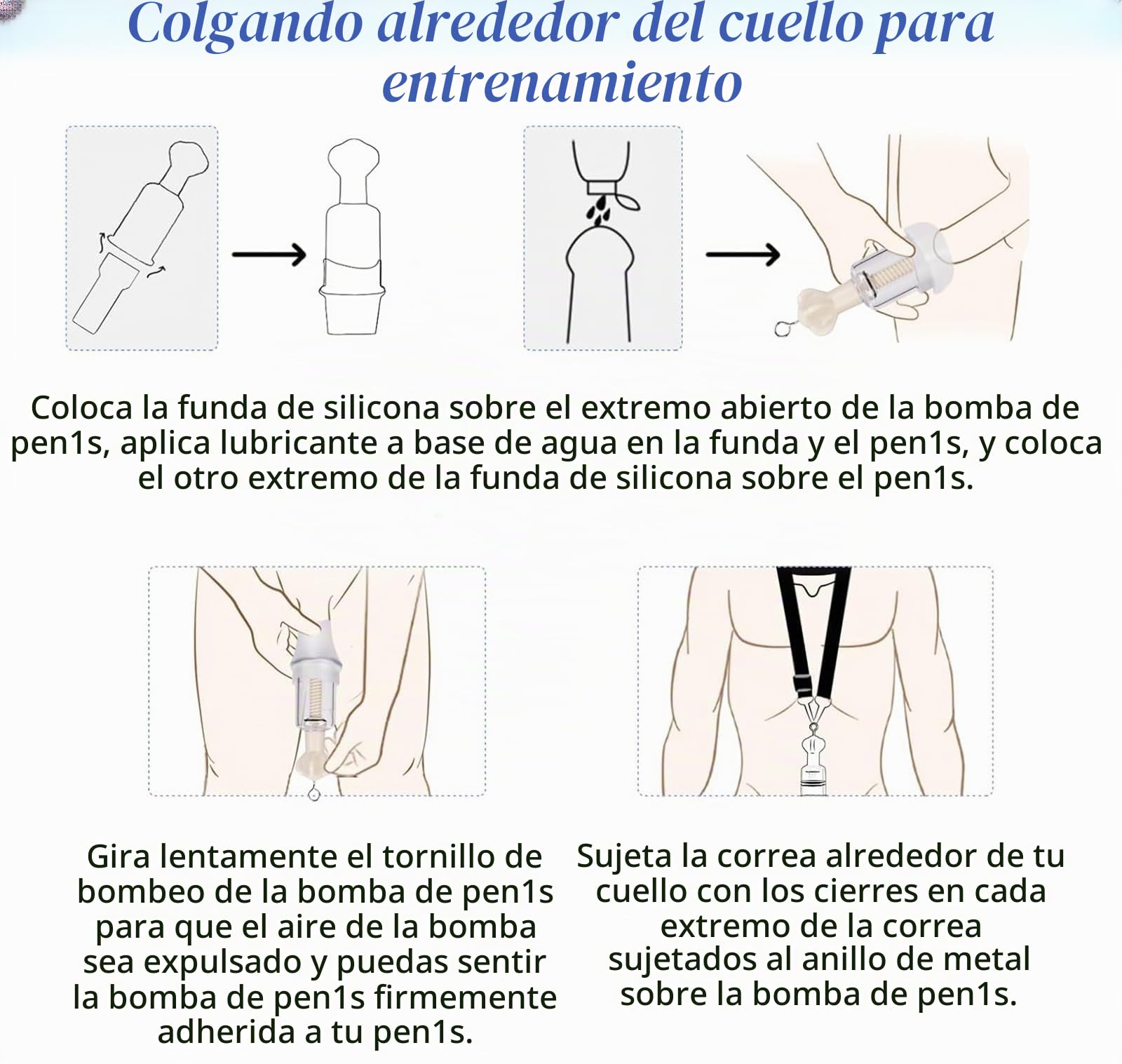 Ejercicio de estiramiento del pene Camilla de pene Extensión Agrandamiento del Entrenador estiramiento Entrenamiento y estimulación la manga Masturbación