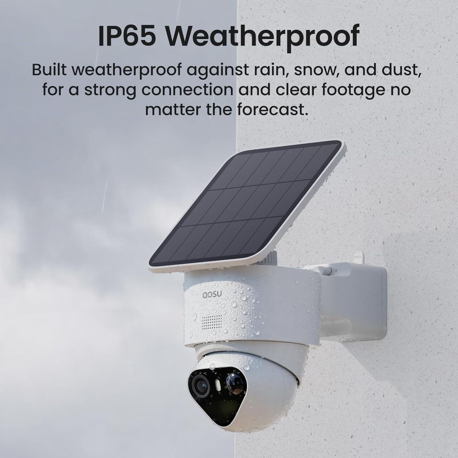 IP65 Weatherproof design of the aosu T2 Ultra camera