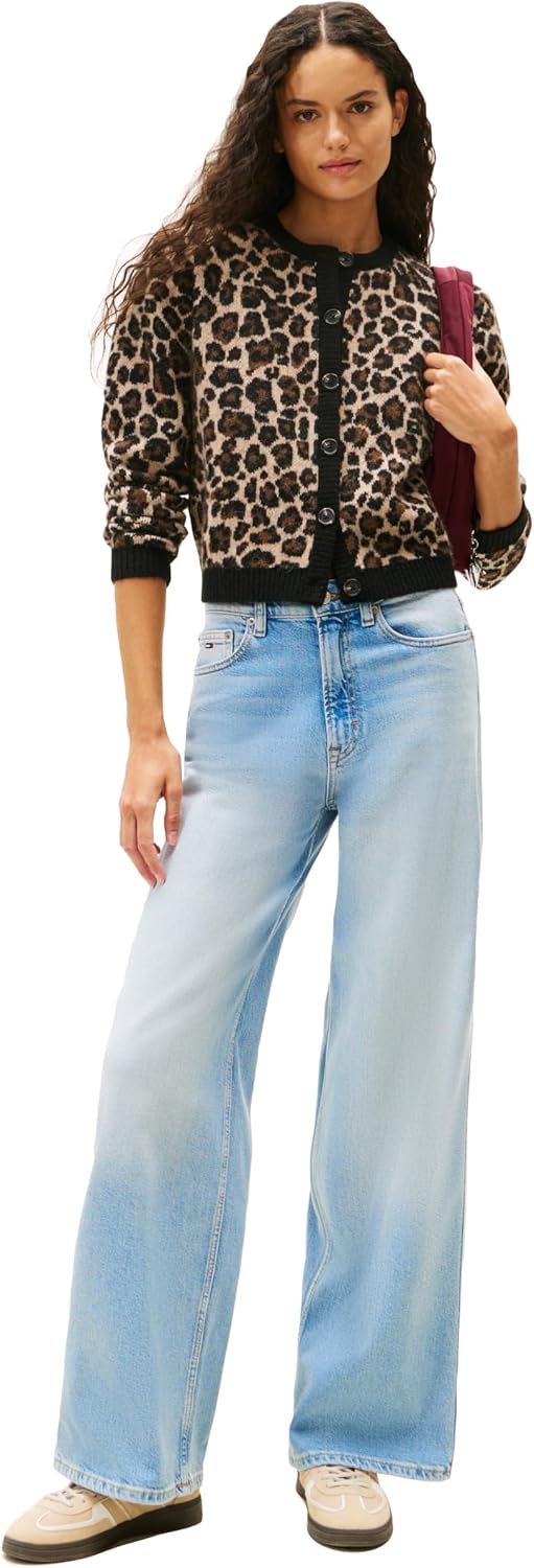 Tommy Jeans Women's Claire High Rise Wide Leg Jeans
