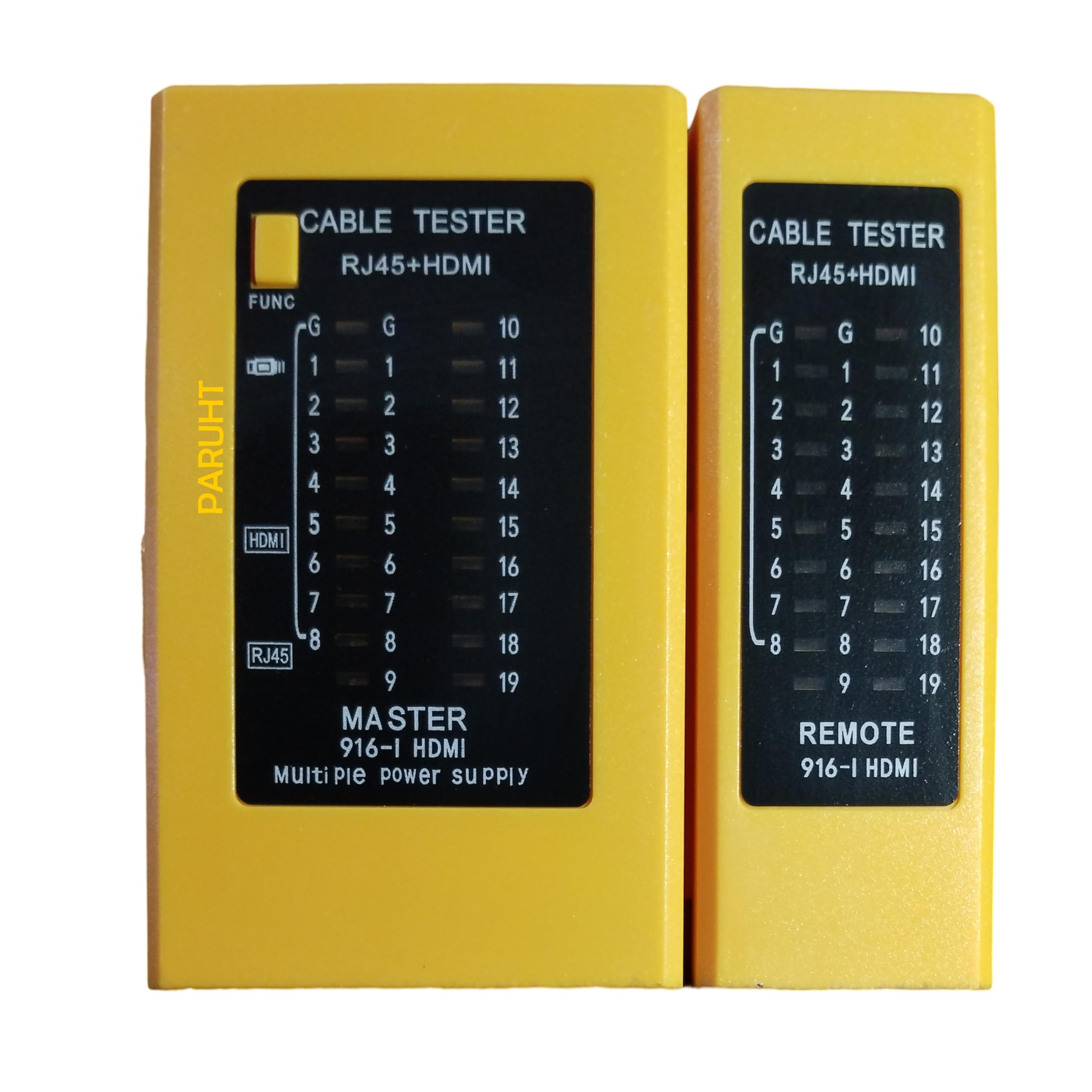 PARUHT HDMI+RJ45 Tester, High Definition 2-IN-1 HDMI & RJ45 Digital Tester Checker for Lan Cable Detector, Saffron HDRJ45-TT (B0DGDMK2MZ) Amazon Price History, Amazon Price Tracker
