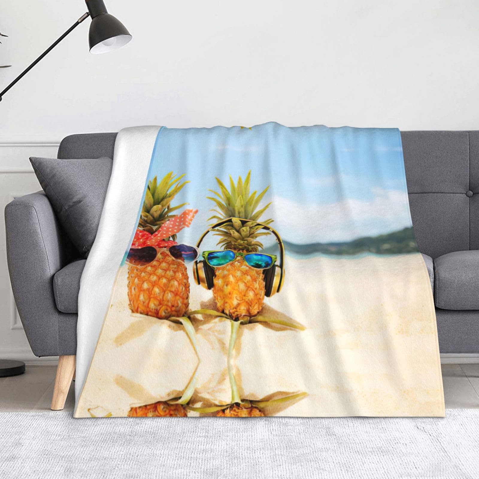 Couverture de plage flanelle douce pour pique-nique et soirée Halloween