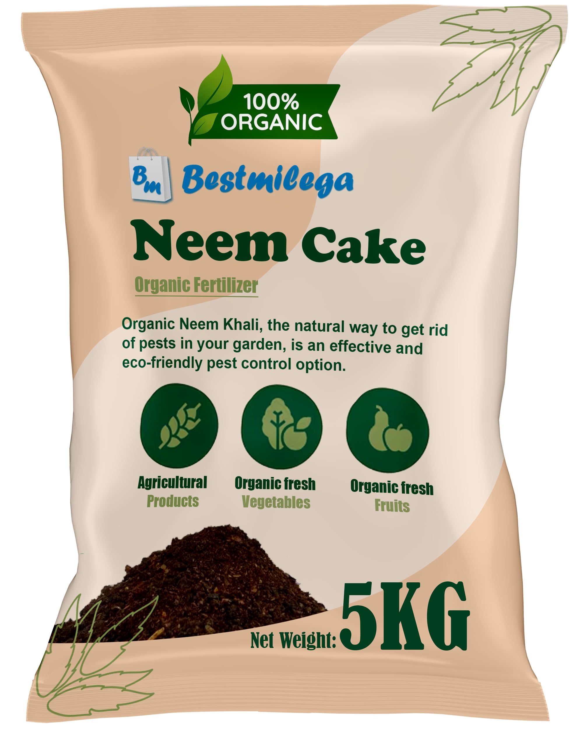 BEST MILEGA Neem Cake Powder/Neem Khali Organic Fertilizer and Pest Repellent for Plant 5kg (B0CBS9JM6K) Amazon Price History, Amazon Price Tracker