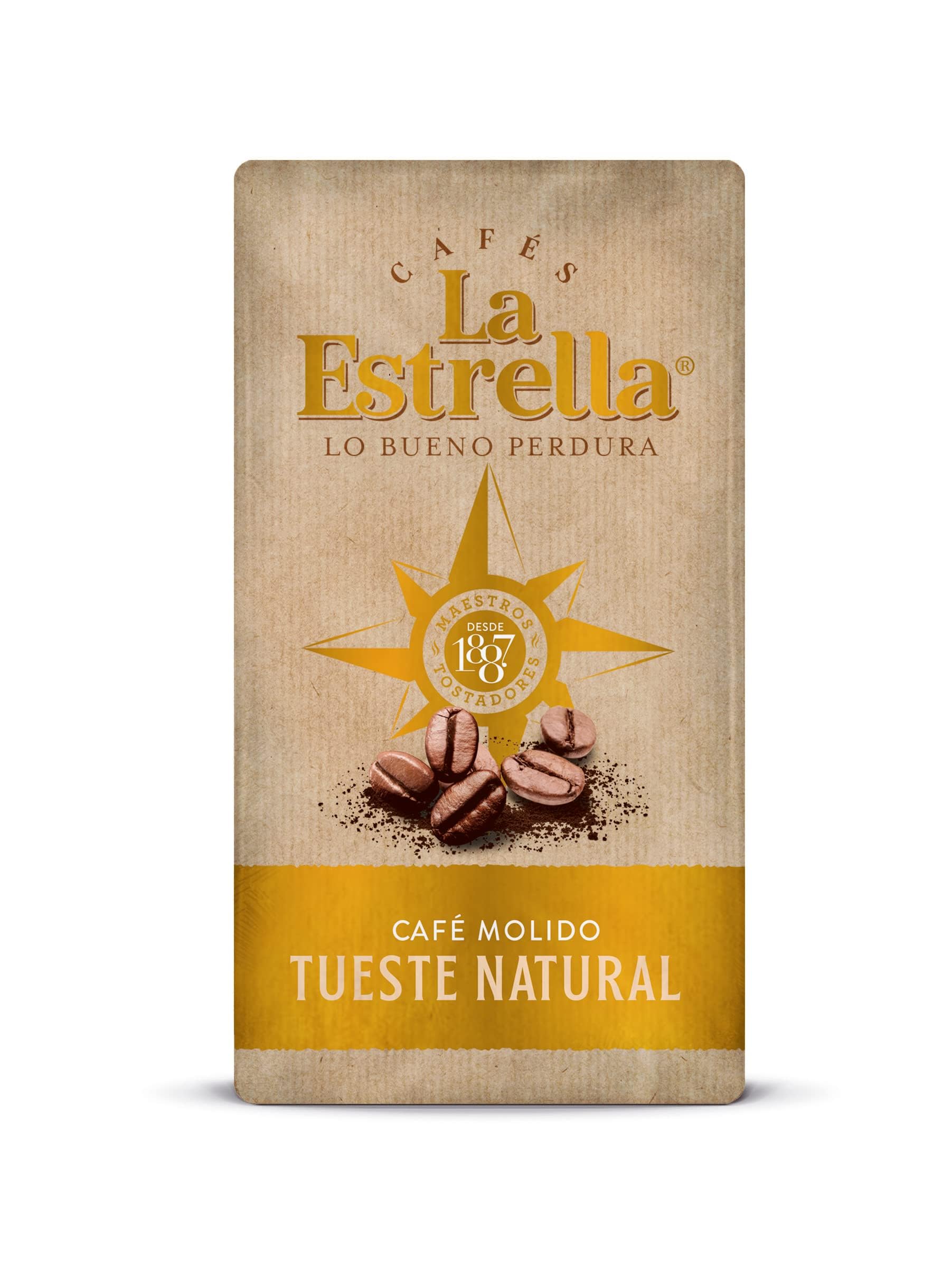 LA ESTRELLA Café Molido Natural 250g - 8 paquetes