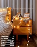 Globe String Lights 59 Ft 100 LED Fairy Lights Plug in with Remote Timer, Connectable Small Frosted Globe Lights for Bedroom Wedding Christmas Tree Indoor Outdoor Decor, Warm White