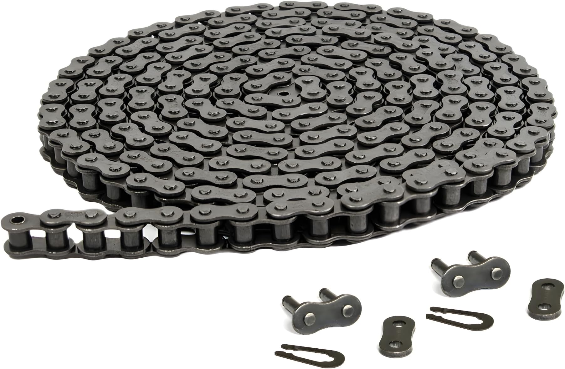 41 Roller Chain 10 Feet with 2 Connecting Links for Go Karts, Mini Bikes, Scooters, ATV, MTV, Dirt Bike and Other Industrial Machinery