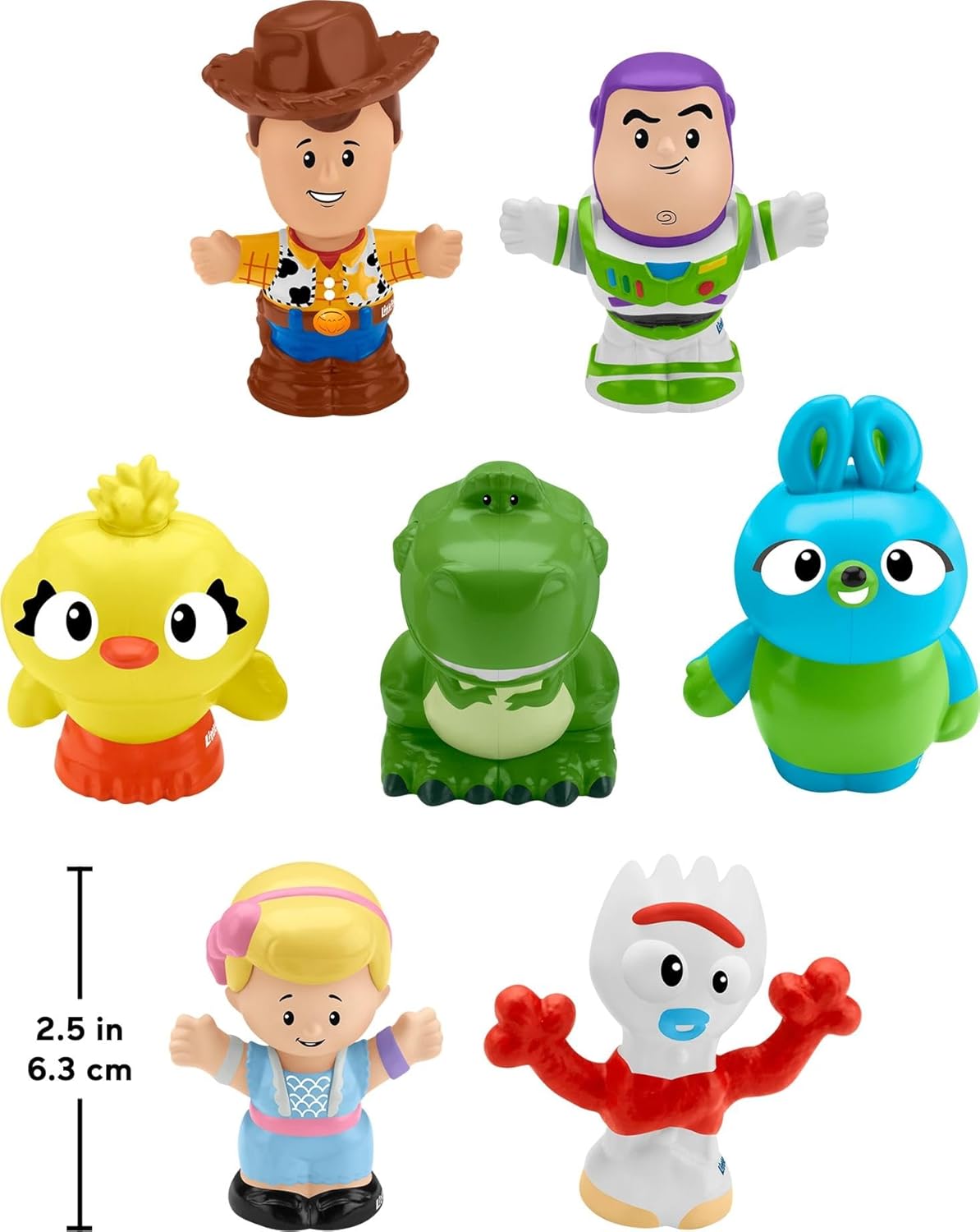 Fisher-Price Little People Toddler Toy Disney Toy Story 7 Friends Figure Set with Woody & Buzz Lightyear for Pretend Play Ages 18+ Months (Amazon Exclusive)