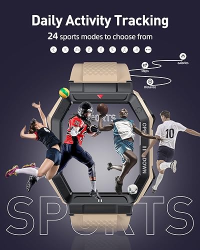 Miniatura 4 de PODOEIL Reloj inteligente militar para hombres con llamada respuestaimagen resistente monitor de fitness de pantalla grande HD de 185 pulgadas reloj