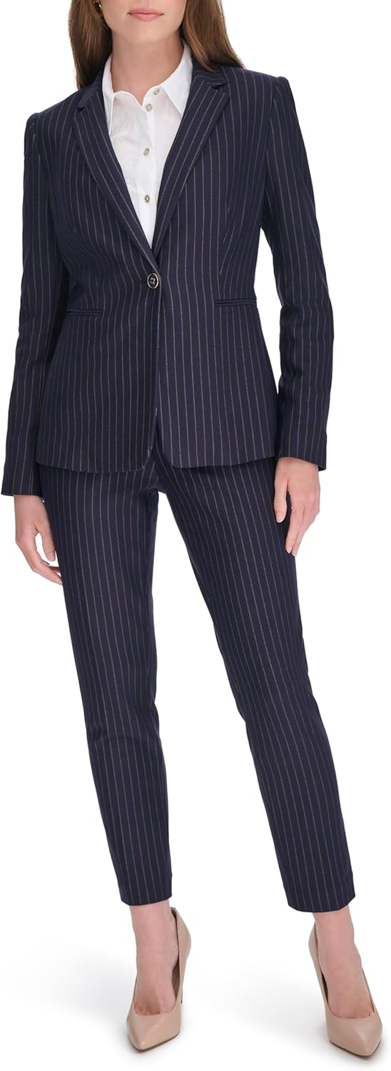 Tommy Hilfiger Women's Pinstripe Blazer - Image 2