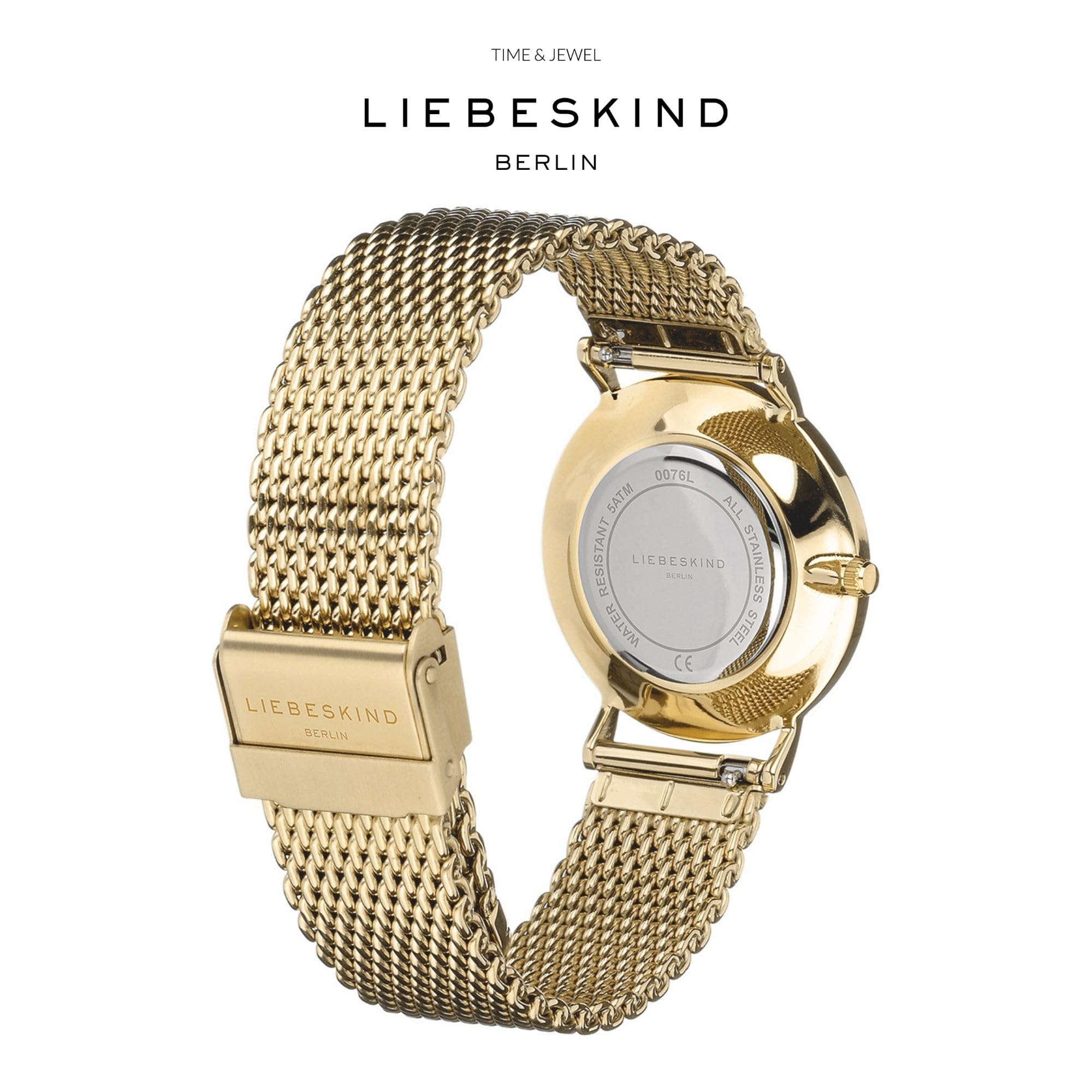 Liebeskind Berlin Damen Analog Quarz Armbanduhr mit Edelstahlarmband LT-0210-MQ – Bild 4