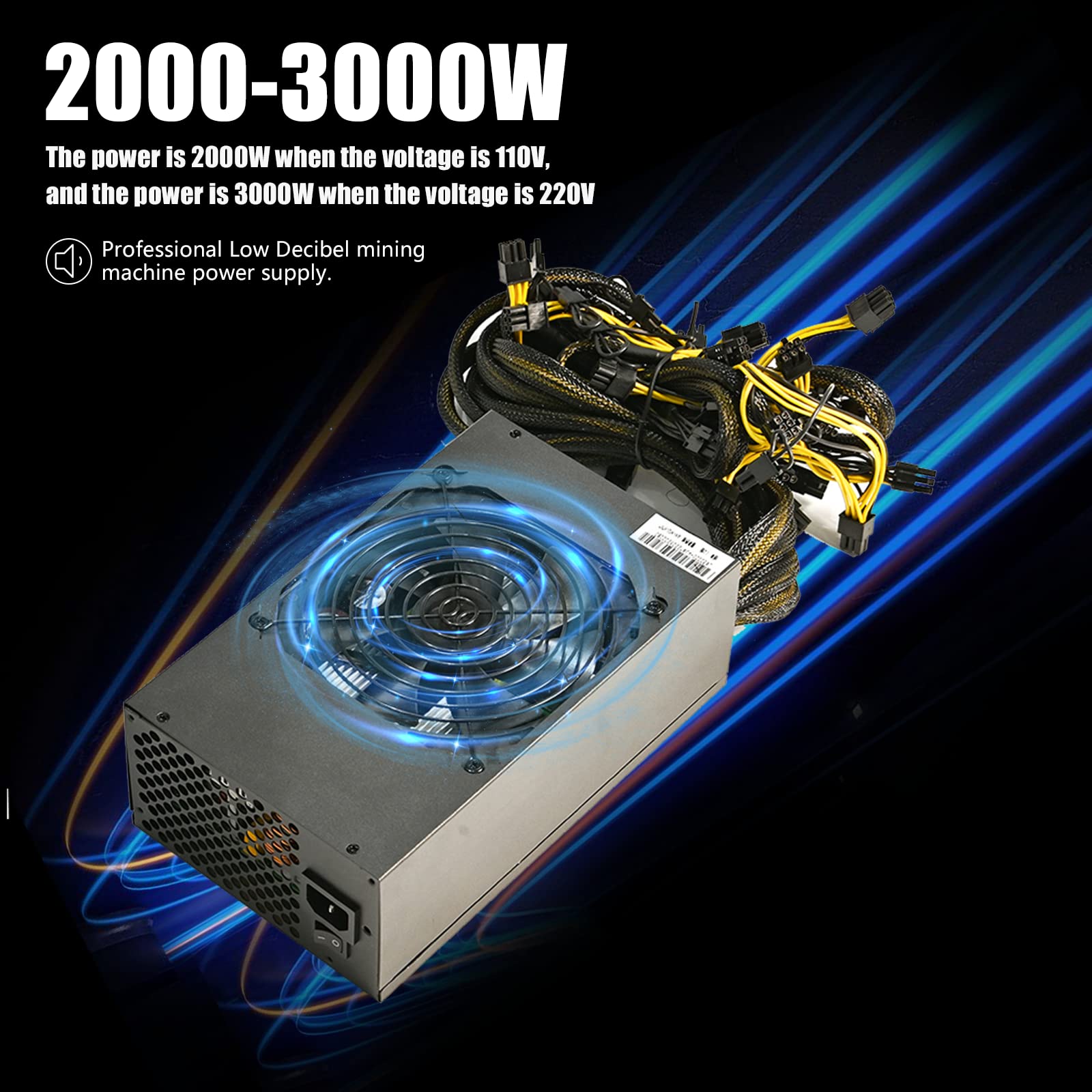 Amazon.co.jp: 8 GPU マイニングリグ イーサリアム 暗号マイナーマイニングマシンシステムケース 4U 2000-3000W電源 &  冷却ファン8個付き ETHW/ETCマイナーフレーム マザーボード/CPU/Windowsシステム付き (GPUなし) : パソコン・周辺機器