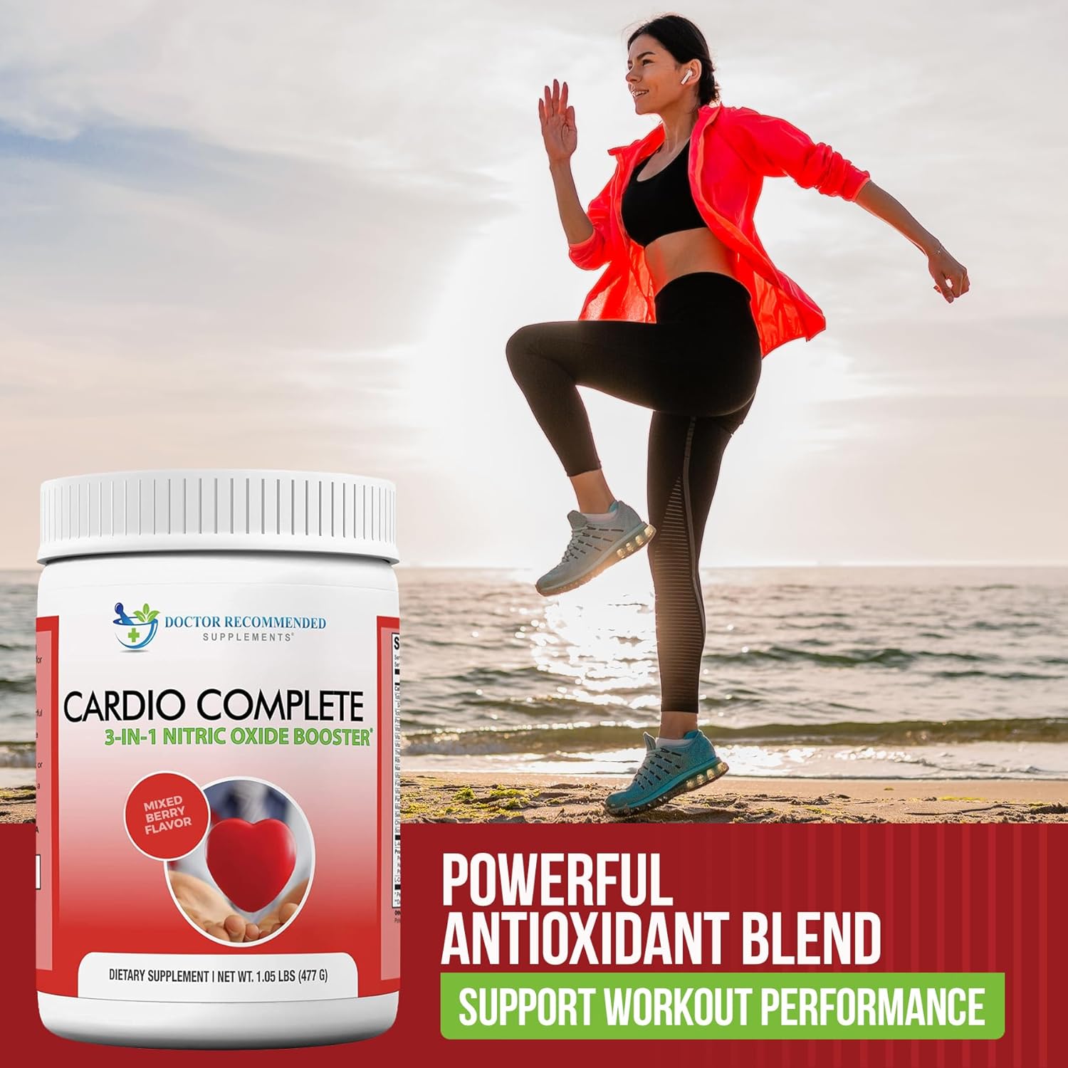 Cardio Complete - Heart Health Support Powder Supplement - 3-in-1 Nitric Oxide Booster with 5,000 L-Arginine, 1,000mg L-Citrulline, and Hawthorn Berry - Image 3