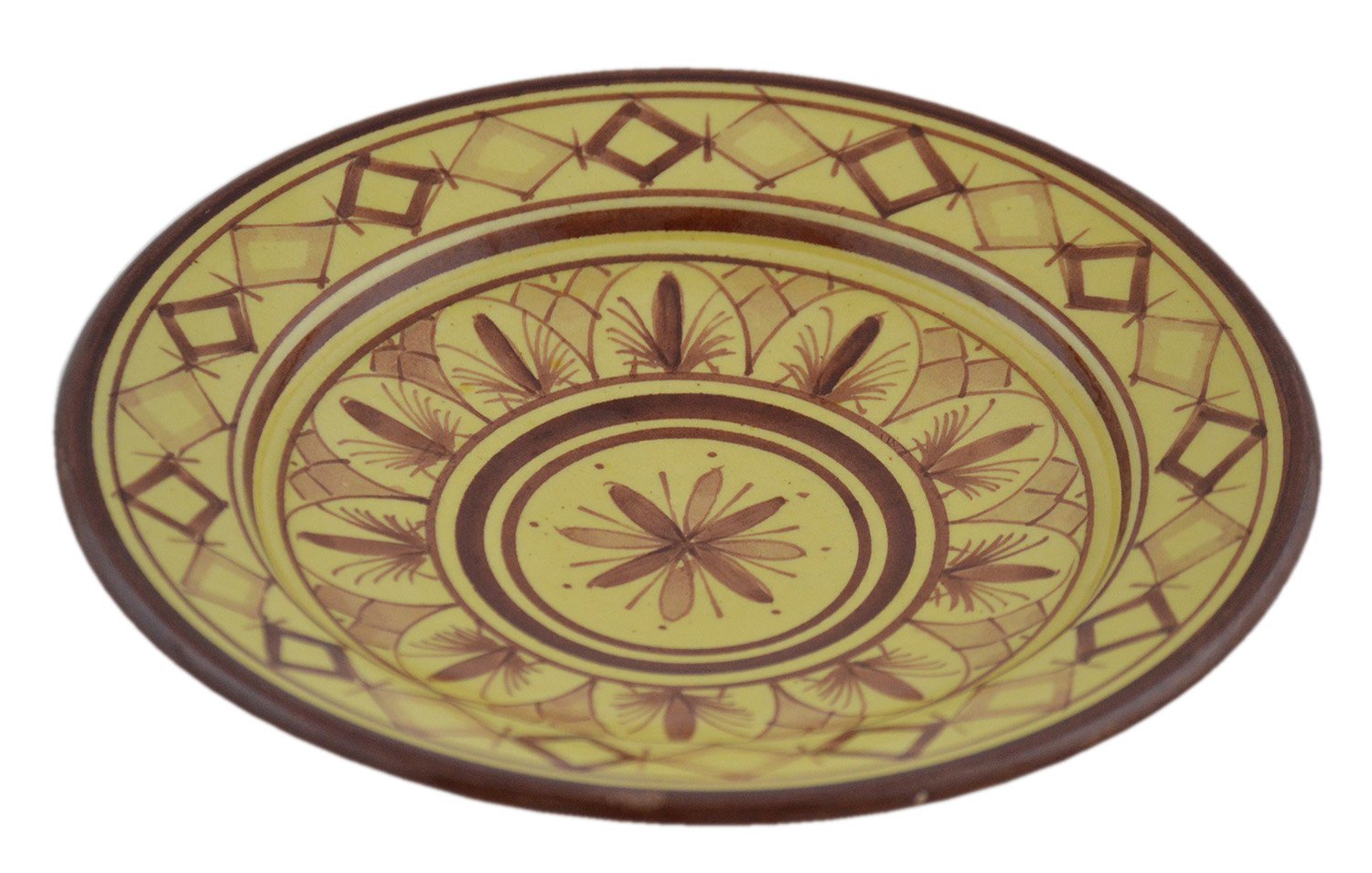 Ceramic Plates Moroccan Handmade Appetizer Tapas Serving Decorative 8 inches Round