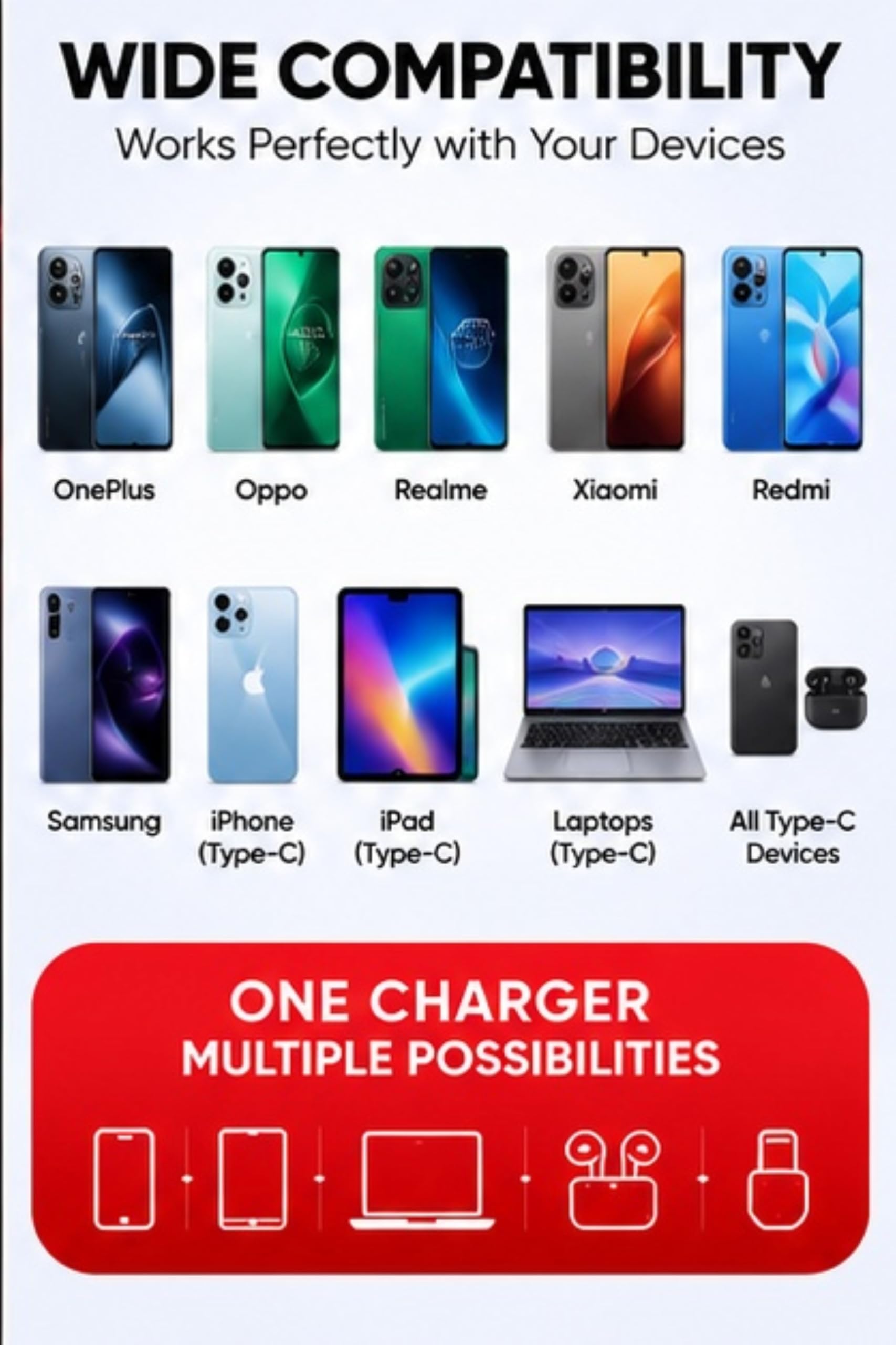 65W Fast Charger Type C | Charger Adapter for Fast Charging | Charger Type C Compatible with Smartphones | Compact & Reliable Charging Adapter — Amazon image 4