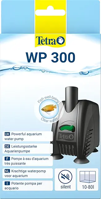 Tetra WP 300 Aquarienpumpe - Leistungsstarke Tauchpumpe für 10-80 Liter Aquarien