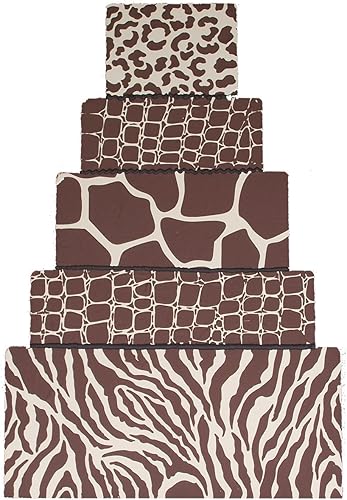 Miniatura 2 de Designer Stencils Plantilla de pastel de piel de jirafa, beigesemitransparente