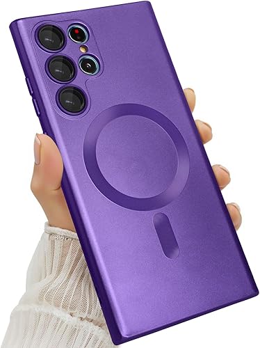 Miniatura 20 de Funda Magnética para Samsung Galaxy S25 Plus para Mujeres Hombres Niñas [Compatible con MagSafe] [Protector de Lente de Cámara] Mate Bonita Delgada