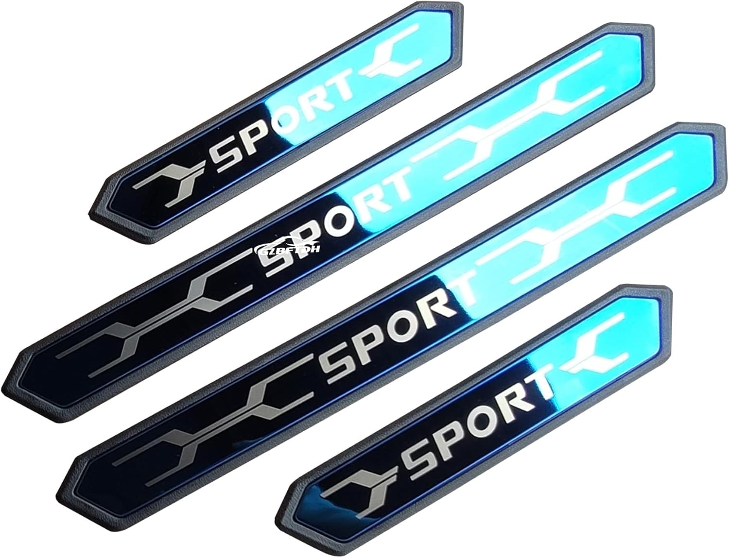 GZBFTDH Auto Door Sill Protector, for Toyota Rav4 Corolla Cross 2019 2022 Accessories Car Door Edge Guard, Stainless Steel Plastic Kick Plates Covers Interior Parts