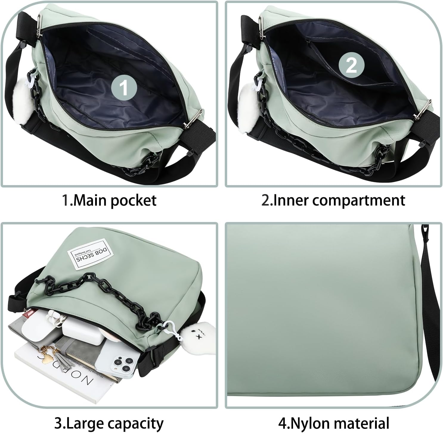 DOB SECHS Crossbody Purse Small Messenger Bags for Women Shoulder Bag… - Image 6