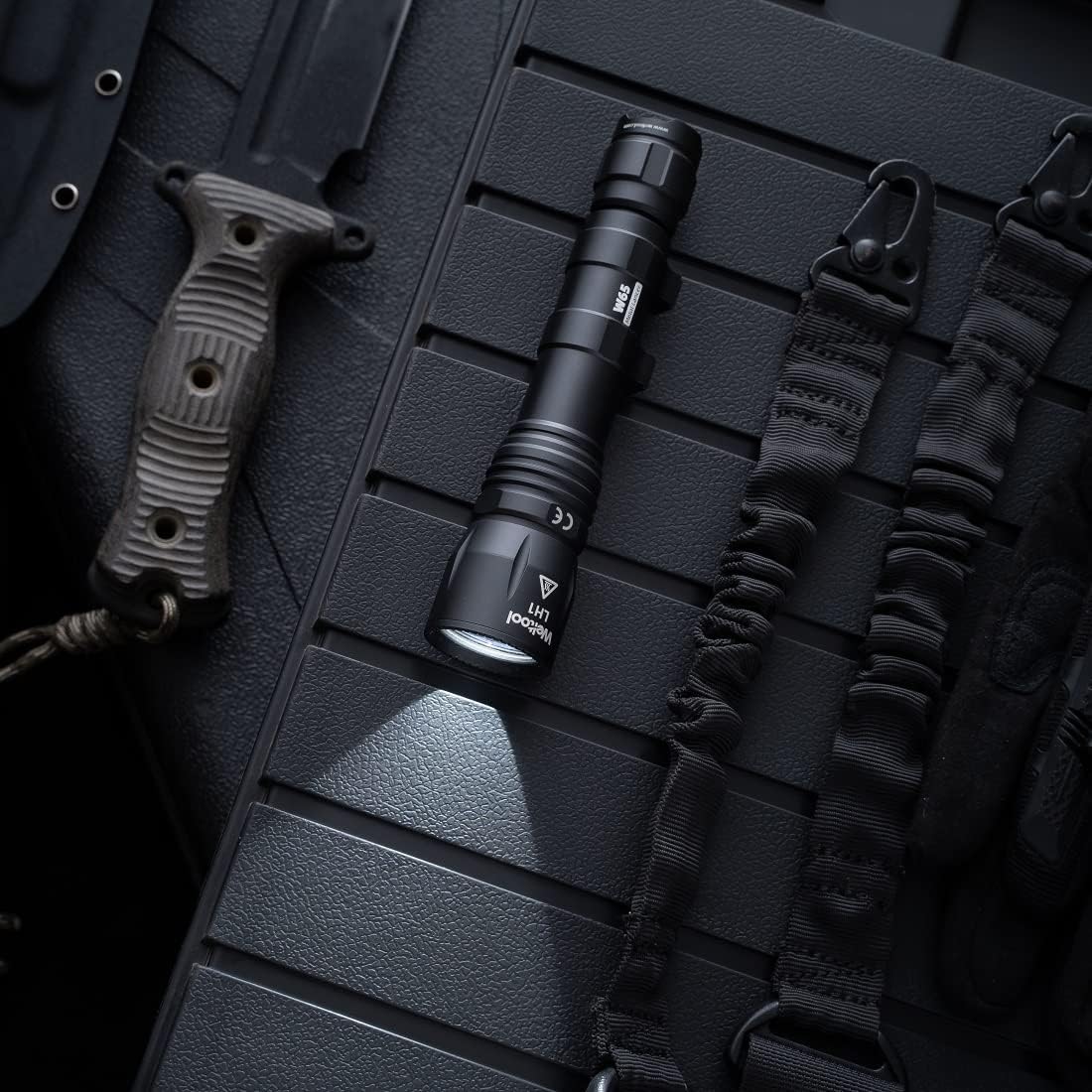 Weltool W65 Weapon Light Body for Surefire M600DF KE2-DF,Z68 Tailcap, DS00 or UE Rear Cap and Weltool LH Series Light Head,PM4 Mounts (Black)