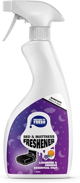 Natural Bed & Mattress Cleaner Stain Remover Deodoriser Lavender Essential Oils Enzyme Cleaner 500ml by PRESSED TO FRESH