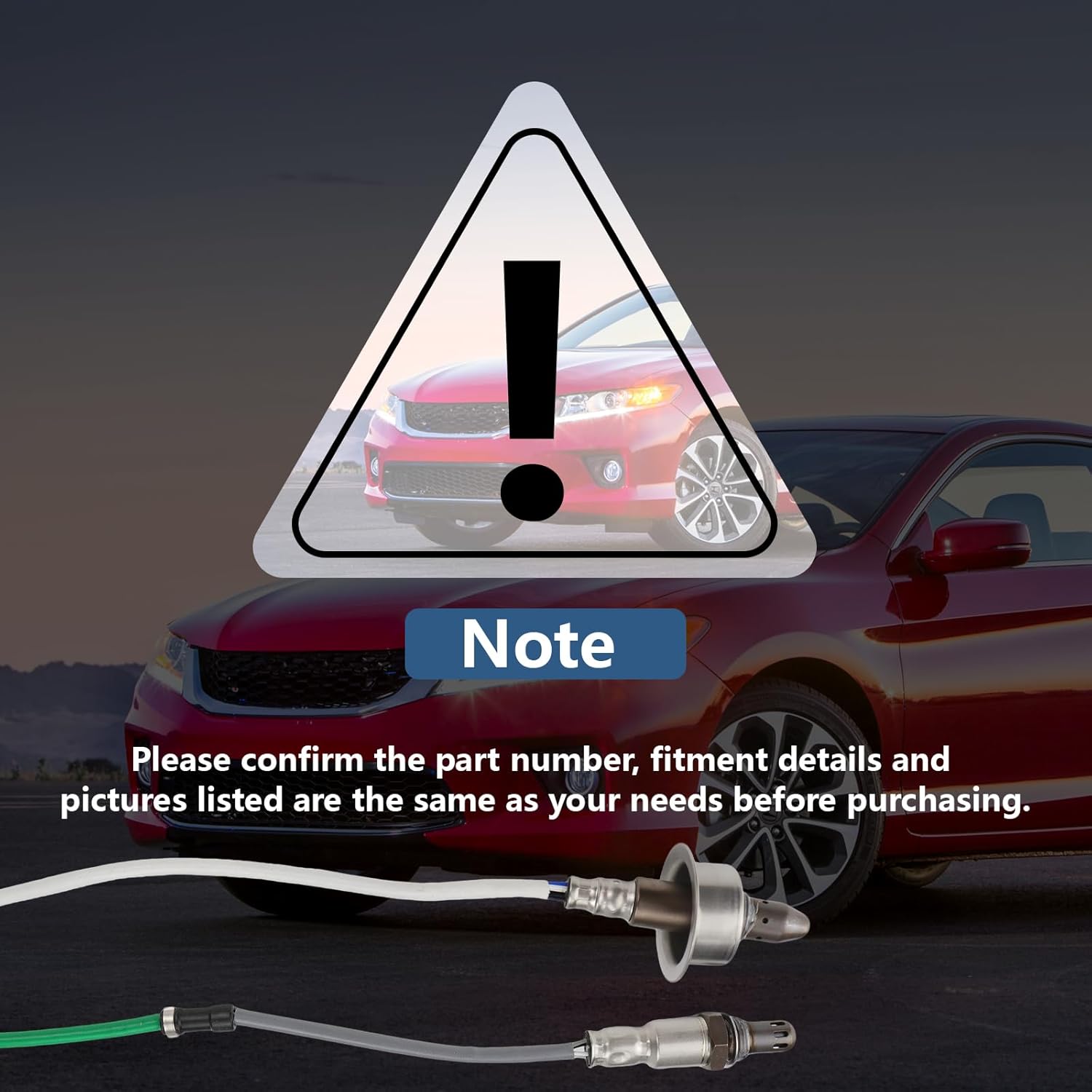 234-9131 & 234-4980 Upstream & Downstream O2 Oxygen Sensors Compatible with 2012-2019 Honda CR-V 2.4 L4 / 2013-2017 Honda Accord 2.4 L4 Replaces 36531-5A2-A01, 36532-5LA-A01