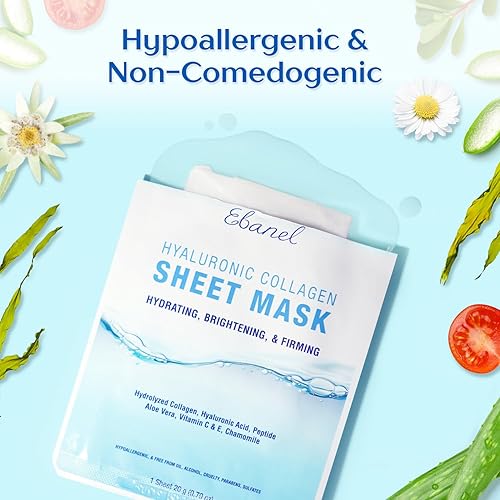 Miniatura 5 de Ebanel - Máscara facial de colágeno iluminadora e hidratante instantánea
