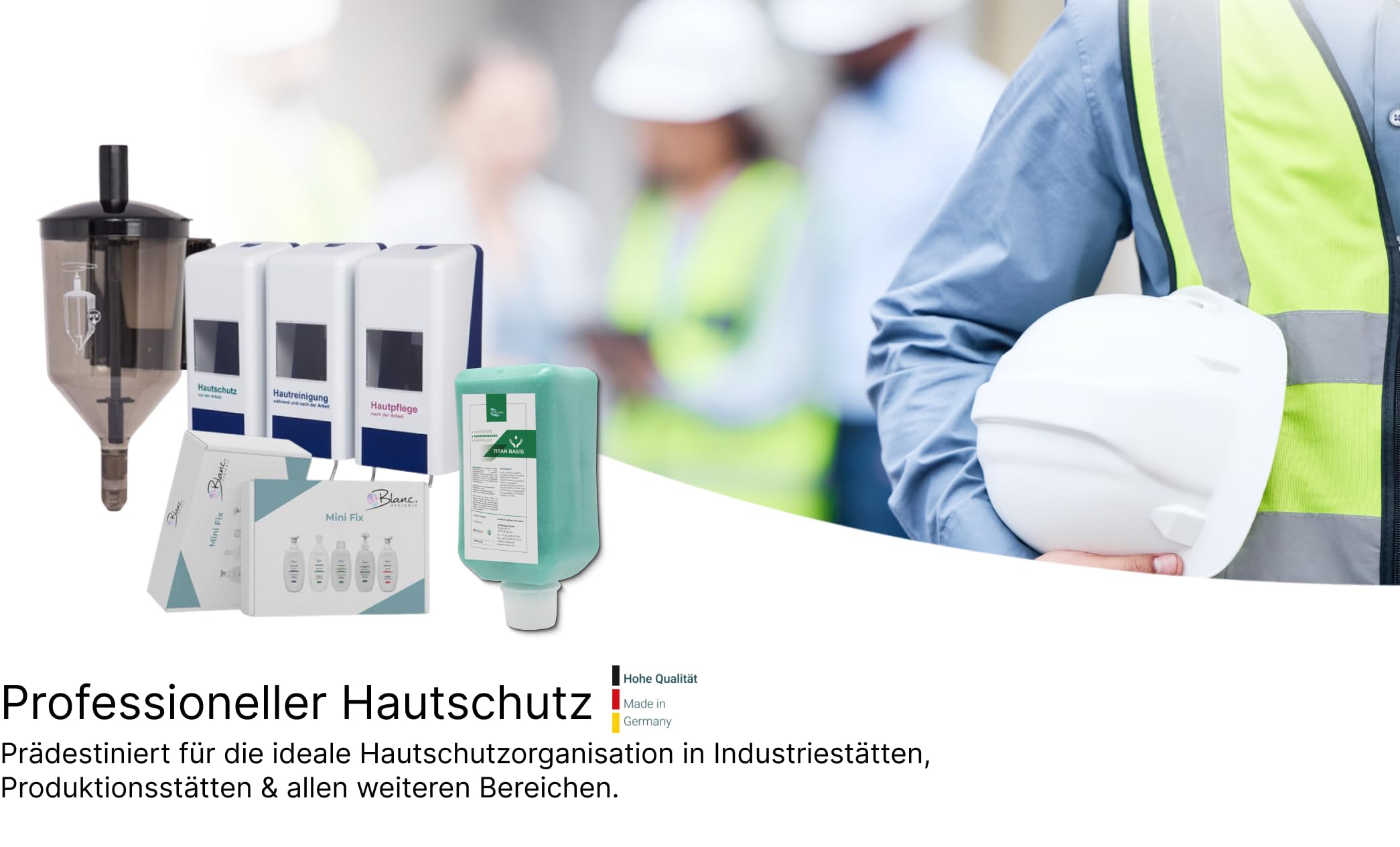SET Tri-Spender Hautschutzsystem Komplettset | Hautschutz-Komplettset mit Tri-Spender, Füllmitteln und Hygieneplan für Werkstatt und Produktion