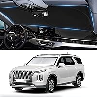 Vista 55 de Parasol, protector plegable para ventana delantera, plegable, visera para parabrisas 240T, cobertura completa para mantener el automóvil fresco